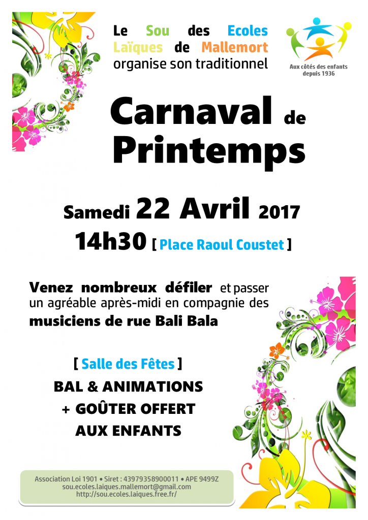 Affiche Carnaval 2017